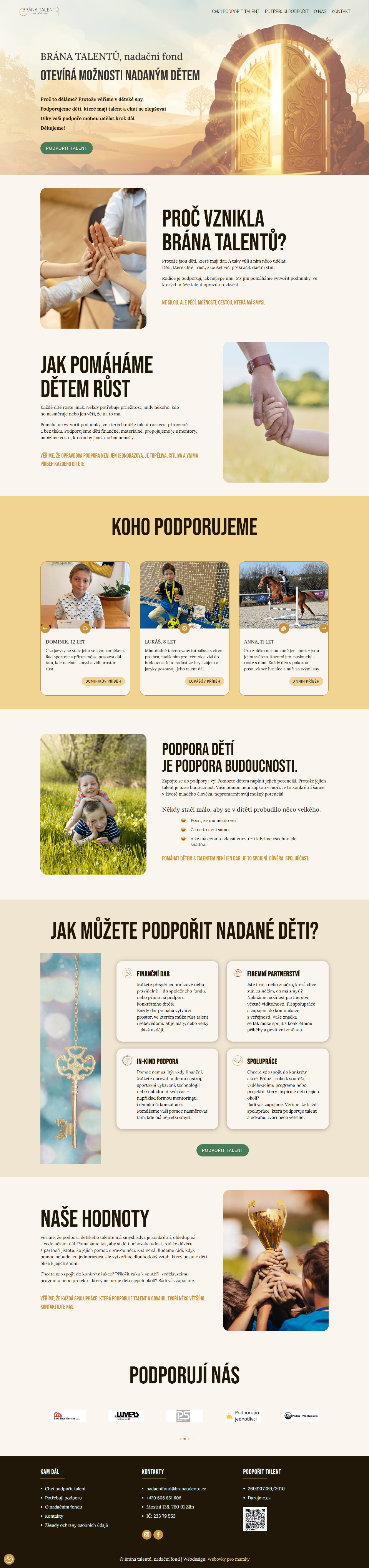 Tvorba webu jezina.blog