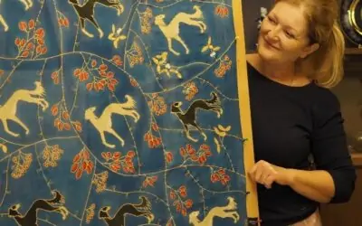 Ručně malované hedvábí