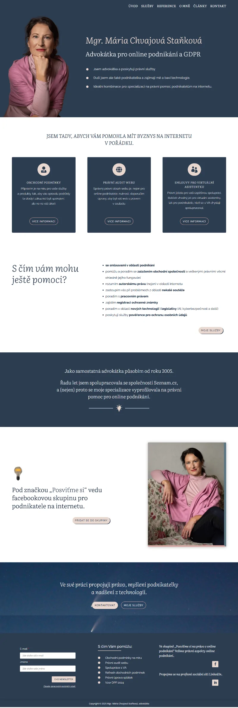 Tvorba webu jezina.blog